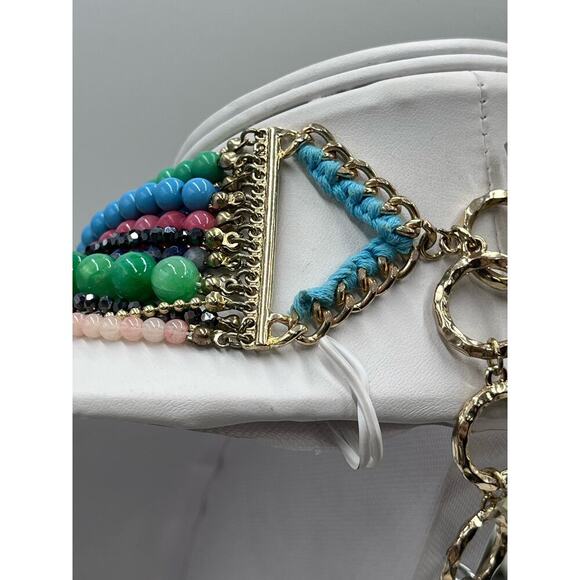 Stella & Dot Zahara Multi-
Strand/Color Semi Precious Bib Layered Necklace - Picture 12 of 16